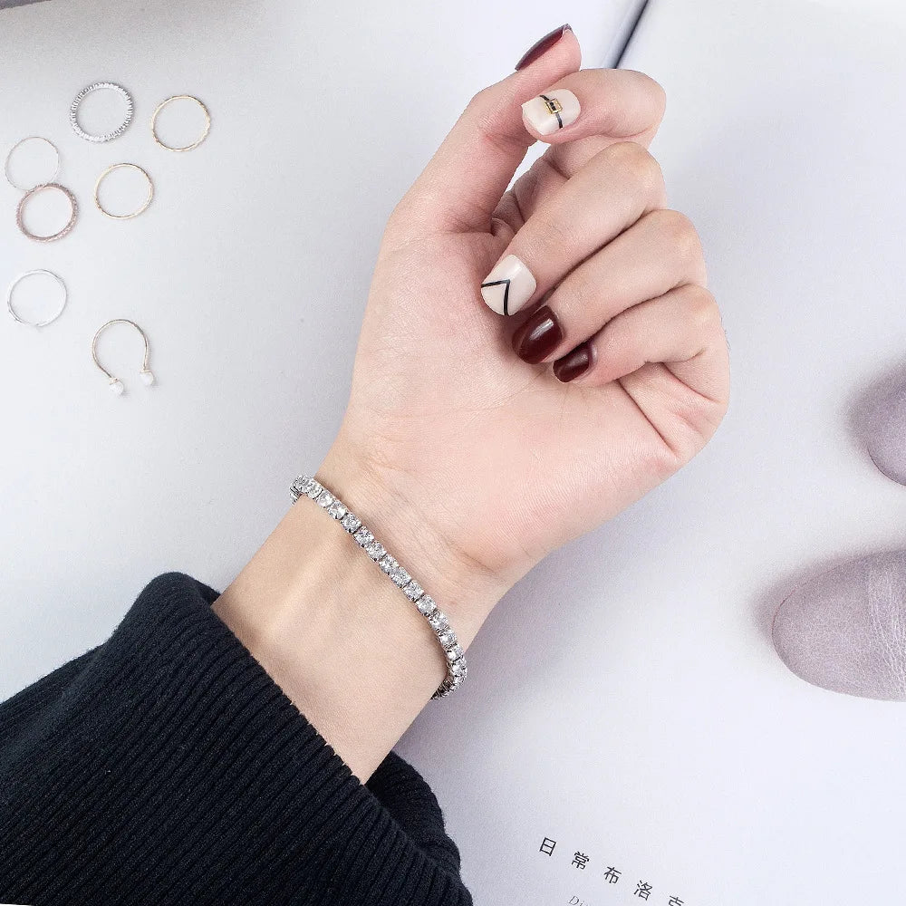 Silver Bracelet Zirconia